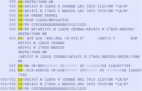 In this case, the SSR element is NOT preceded by an asterisk () and it includes the airline code rather than FI. . Amadeus ssr codes